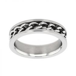 Bague homme edora urban acier ba100/0064 - bague argent & or homme, bague homme - - bagues-homme - edora - 0