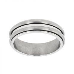 Bague homme edora urban acier ba100/0059 - bague argent & or homme, bague homme - - bagues-homme - edora - 0
