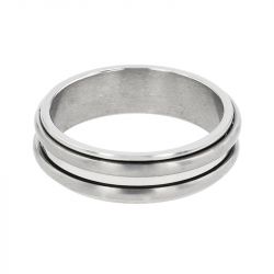 Bague homme edora urban acier ba100/0059 - bague argent & or homme, bague homme - - bagues-homme - edora - 1