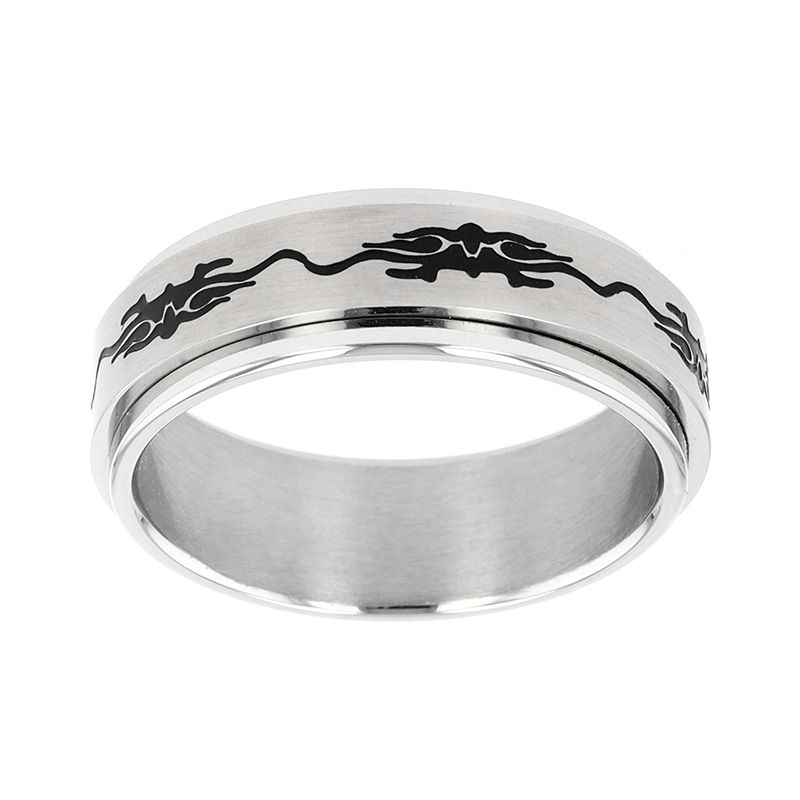 Bague homme edora urban acier ba100/0058 - bague argent & or homme, bague homme - - bagues-homme - edora