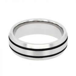 Bague homme edora urban acier ba100/0056 - bague argent & or homme, bague homme - - bagues-homme - edora - 1