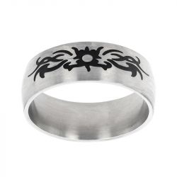Bague homme edora urban acier ba100/0039 - bague argent & or homme, bague homme - - bagues-homme - edora - 0