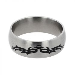 Bague homme edora urban acier ba100/0036 - bague argent & or homme, bague homme - - bagues-homme - edora - 1