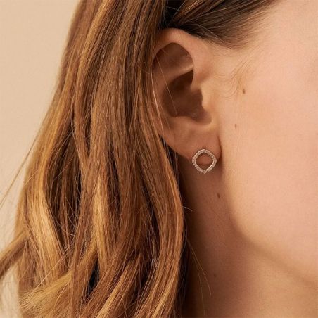 Boucles d’oreilles puce or, argent & clous d’oreille argent, or (2) - puces - edora - 2