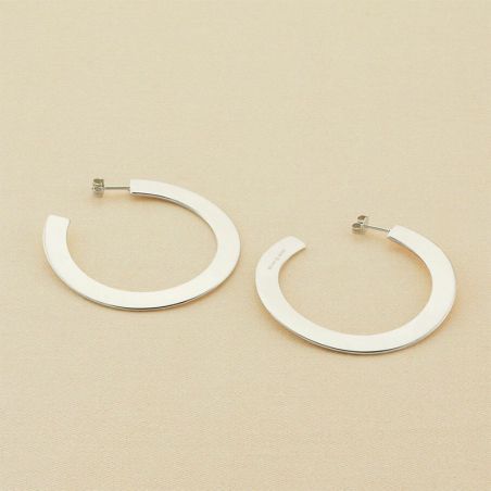 Creoles femme: créoles argent, or 18 carats & créoles or blanc (3) - creoles - edora - 1