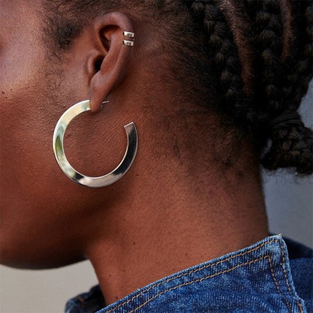 Boucles d'oreilles femme créoles lines agatha argent 925/1000 02320817-050-tu – créoles