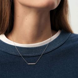 Collier femme ras du cou agatha barshine argenté 02620533-136-tu - colliers-femme - edora - 1