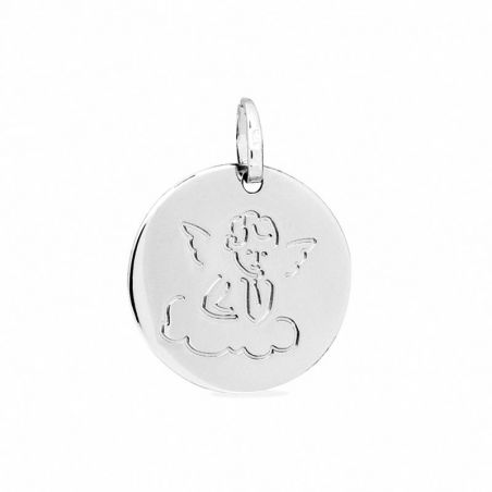 Colliers médailles enfant: médaille baptême, pendentif médaille (3) - medailles - edora - 2