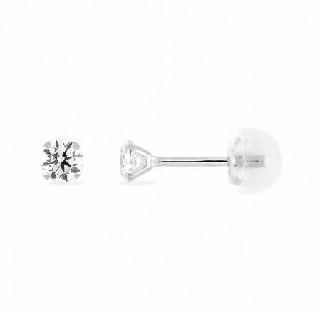 Boucles d’oreilles puce or, argent & clous d’oreille argent, or - puces - edora - 1