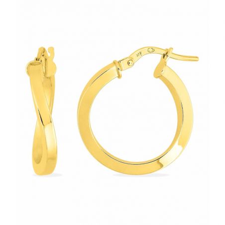 Créoles plaqué or : boucles d’oreilles créoles plaqué or - accueil - edora - 1