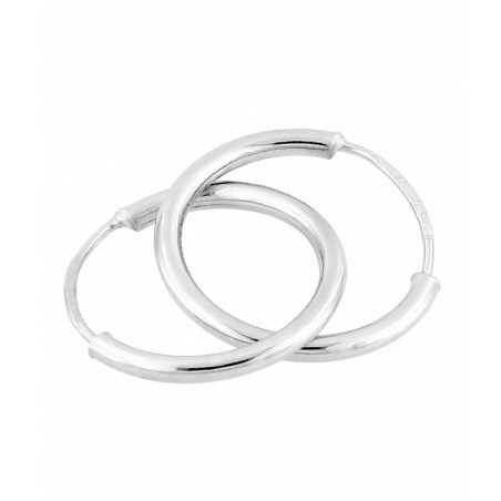 Boucles d'oreilles femme créoles or 375/1000 blanc – accueil