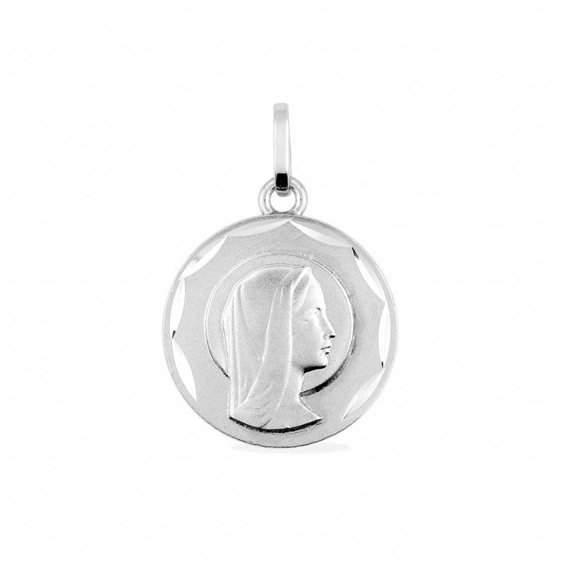 Médaille vierge or 375/1000 blanc - medailles - edora