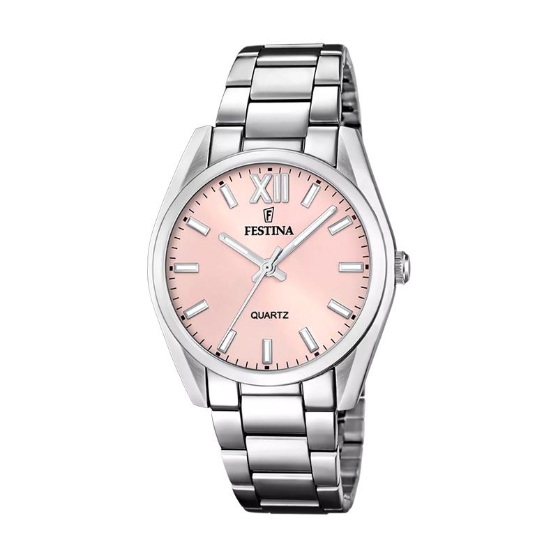 Montre femme festina boyfriend rose et acier argenté f20622/2 - montres-femme - edora