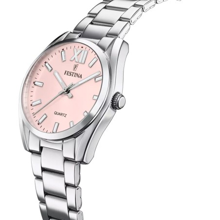 Montre femme festina boyfriend rose et acier argenté f20622/2 – montres femme