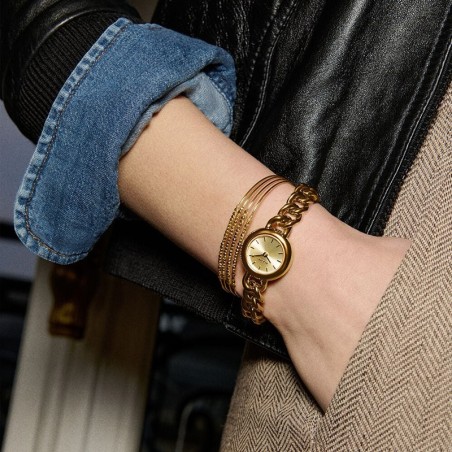Bracelet femme manchette agatha creobill laiton doré 02480244-157-tu – bracelets femme