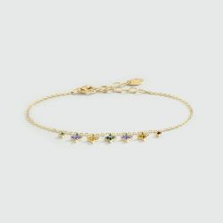 Bracelet femme agatha beloved argenté doré 02490105-256-tu - bracelets-femme - edora - 0