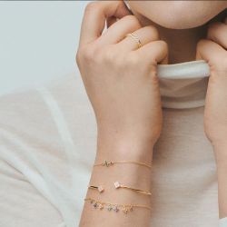 Bracelet femme agatha beloved argenté doré 02490105-256-tu - bracelets-femme - edora - 1