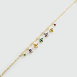 Bracelet femme agatha beloved argenté doré 02490105-256-tu - bracelets-femme - edora - 4