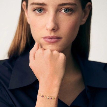 Bracelet femme agatha beloved argenté doré 02490105-256-tu – bracelets femme