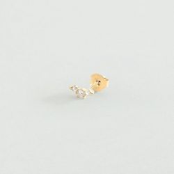 Piercing femme puce agatha croissan doré 02390082-137-tu - piercing-femme - edora - 0