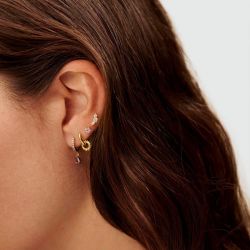 Piercing femme puce agatha croissan doré 02390082-137-tu - piercing-femme - edora - 1