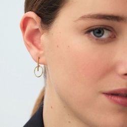 Boucles d'oreilles femme  pendantes agatha philring doré 02390272-157-tu - pendantes - edora - 1