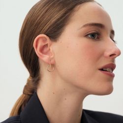 Boucles d'oreilles femme  pendantes agatha philring doré 02390272-157-tu - pendantes - edora - 2