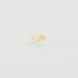 Piercing femme puce agatha shining doré 02390493-137-tu - piercing-femme - edora - 0