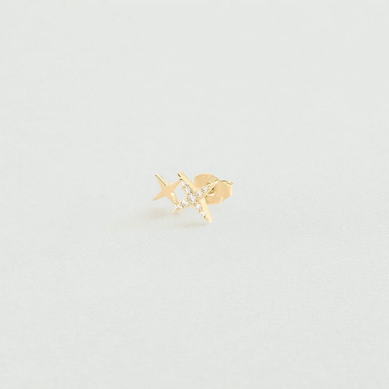 Piercing femme puce agatha shining doré 02390493-137-tu - piercing-femme - edora