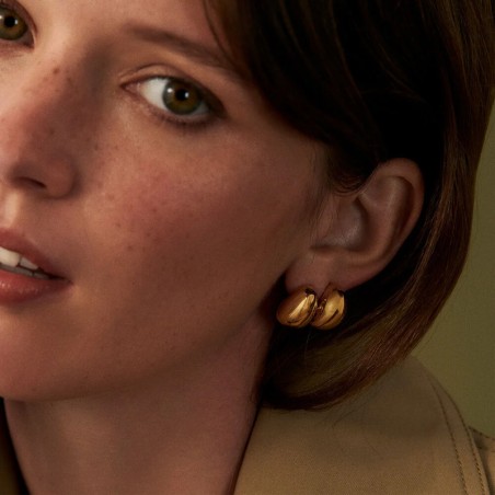 Boucles d'oreilles femme créoles agatha  lea doré 02380560-157-tu – créoles