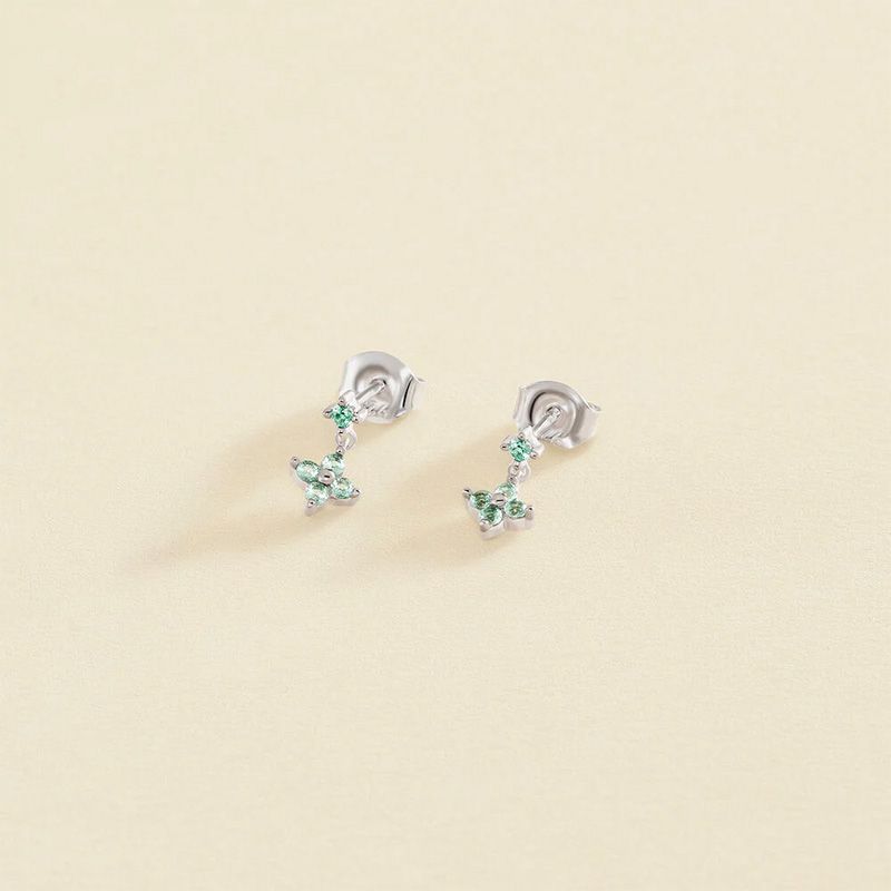 Boucles d'oreilles femme puces  agatha beloved argenté 02321308-255-tu - puces - edora