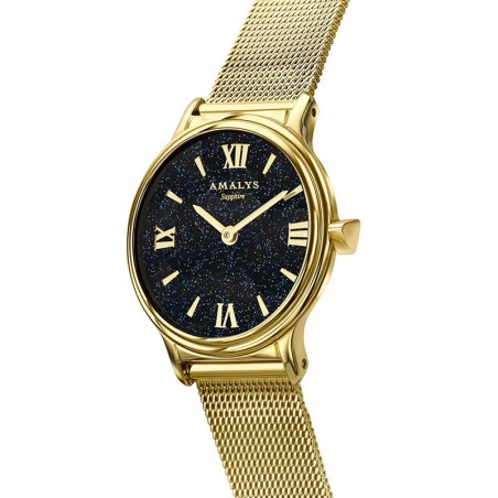 Montre femme amalys astra acier doré – analogiques