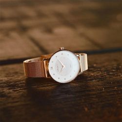 Montre femme amalys billie acier doré - analogiques - edora - 1