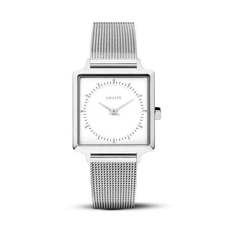 Montre femme amalys claire acier argenté - analogiques - edora