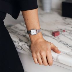 Montre femme amalys claire acier argenté - analogiques - edora - 3