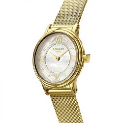 Montre femme amalys giftbox amandine acier doré - analogiques - edora - 2
