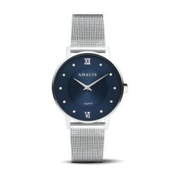 Montre femme amalys héloïse acier argenté - analogiques - edora - 0