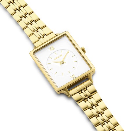 Montre femme amalys kylie acier doré – analogiques