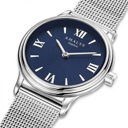 Montre femme amalys marion acier argenté - analogiques - edora - 2