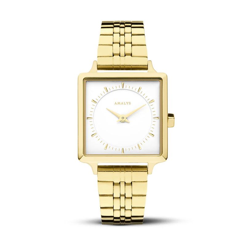 Montre femme amalys mary acier doré - analogiques - edora