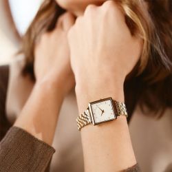 Montre femme amalys mary acier doré - analogiques - edora - 1