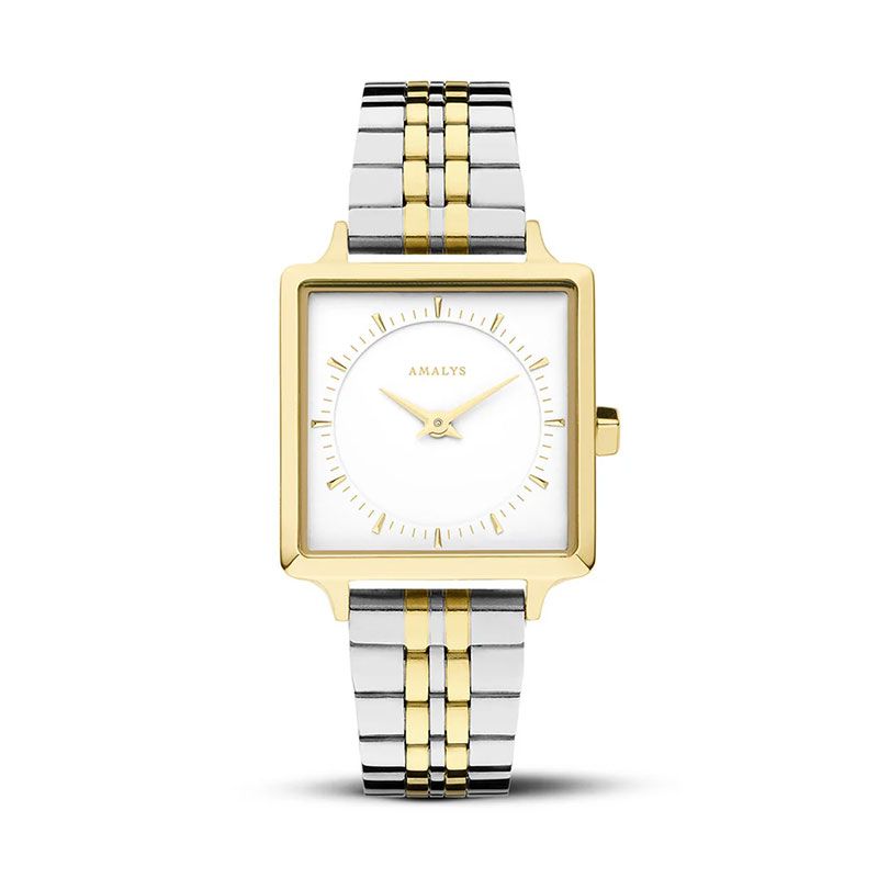 Montre femme amalys melody acier bicolore - analogiques - edora