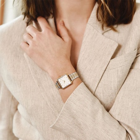 Montre femme amalys melody acier bicolore – analogiques