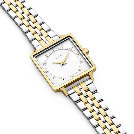 Montre femme amalys melody acier bicolore – analogiques