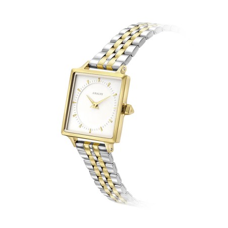 Montre femme amalys melody acier bicolore – analogiques