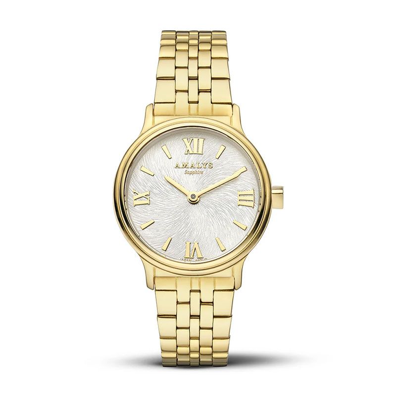 Montre femme amalys naomy acier doré - analogiques - edora
