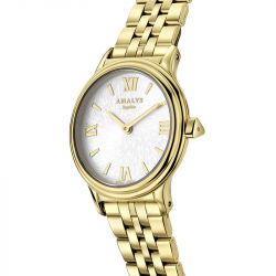 Montre femme amalys naomy acier doré - analogiques - edora - 1