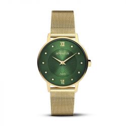 Montre femme amalys paulette acier doré - analogiques - edora - 0