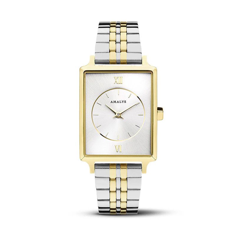 Montre femme amalys penny acier bicolore - analogiques - edora