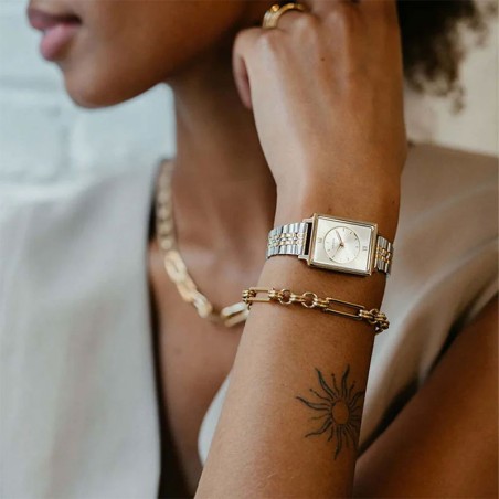 Montre femme amalys penny acier bicolore – analogiques